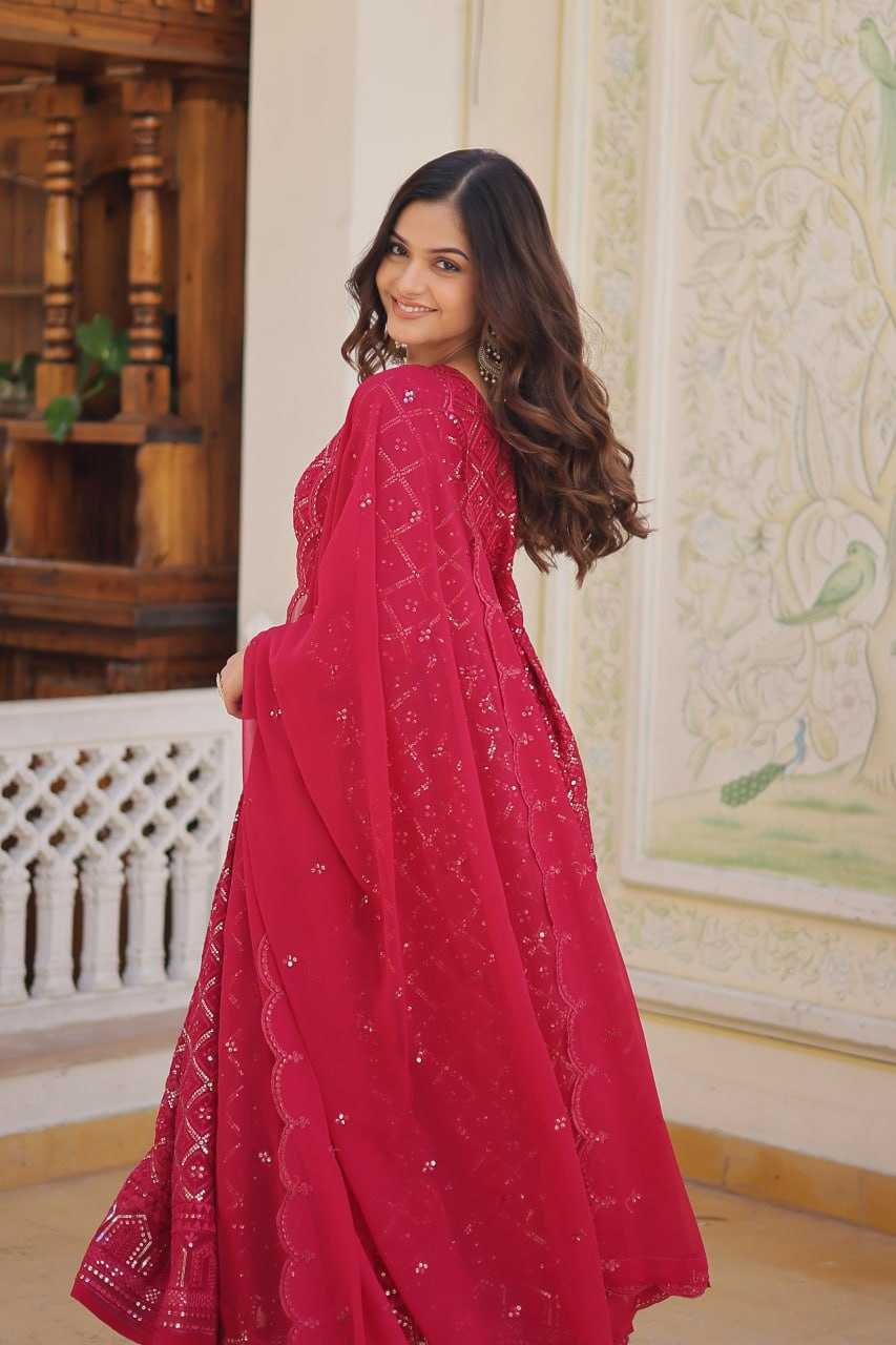 YNF FAUX BLOOMING KESH132 9165 GOWNS WHOLESALE EMBROIDERY ANARKALI PARTY LONG GOWNS MANUFACTURER