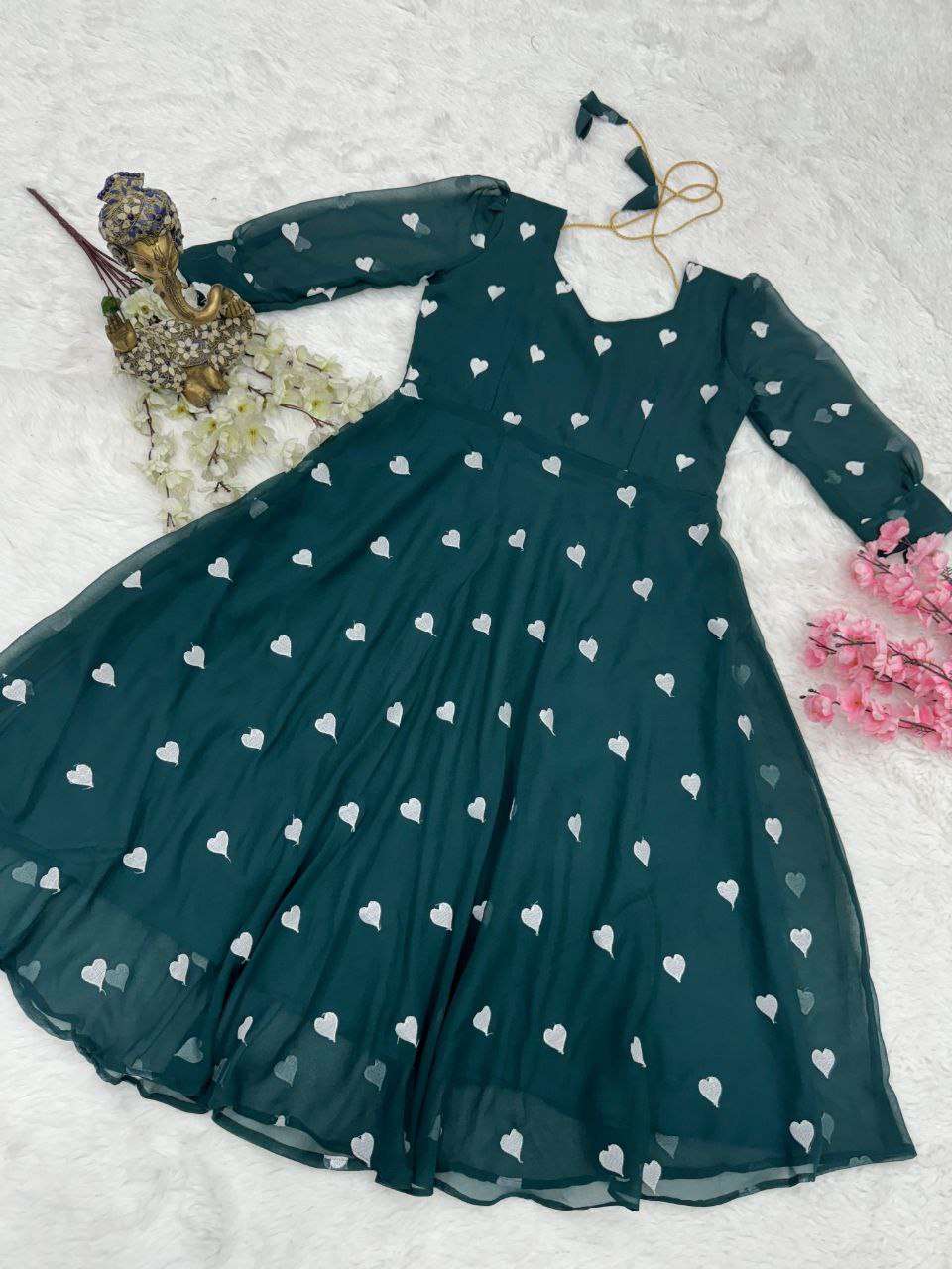 YNF GEORGETTE RIN126 260 KURTIS WHOLESALE SHORT PARTY WEAR FANCY GEORGETTE PRINTED SILK KURTIS MANUFACTURER