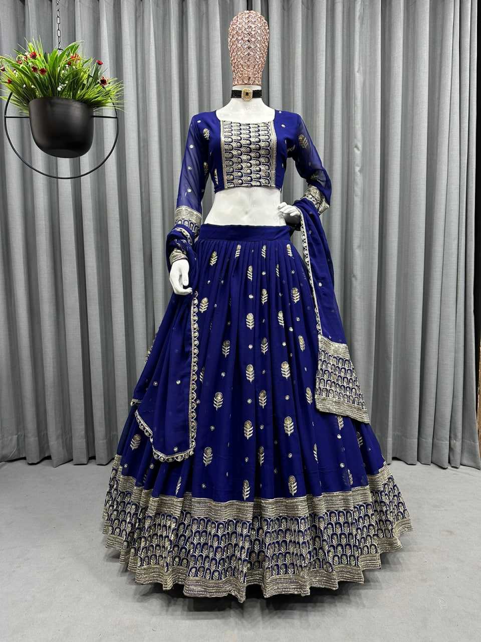 YNF GEORGETTE RIN169  6401 LEHENHGA WHOLESALE WEDDING,EMBROIDERY,DESIGNER LEHENGA MANUFACTURER