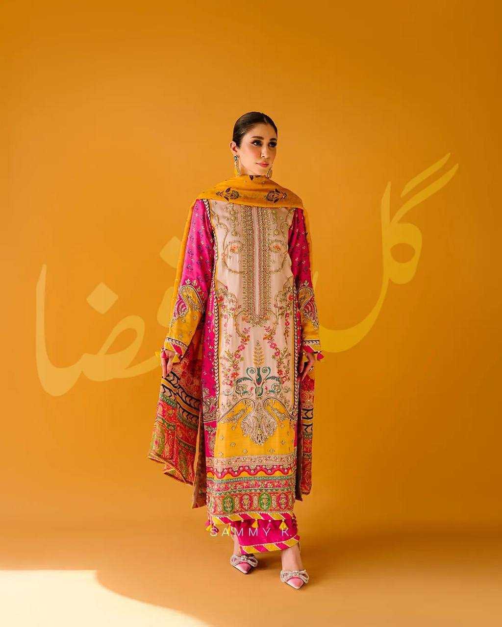 YNF MUSLIN COTTON KESH149 1219B SUITS & DRESSES WHOLESALE PAKISTANI PRINTED EMBROIDERY PALAZZO ZARI WORK SUITS MANUFACTURER