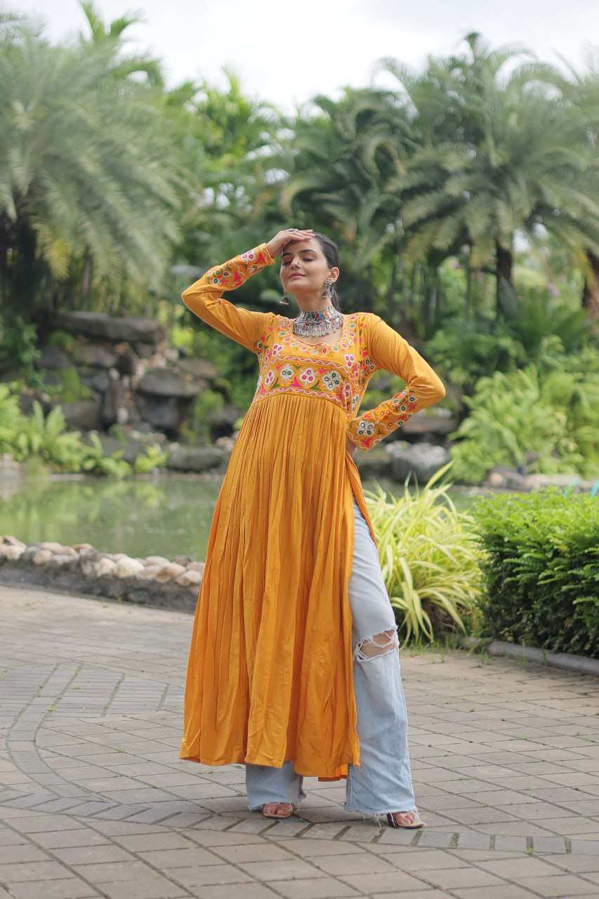 YNF RAYON KESH133 1130 KURTIS WHOLESALE WORKWEAR LONG RAYON FANCY KURTIS MANUFACTURER