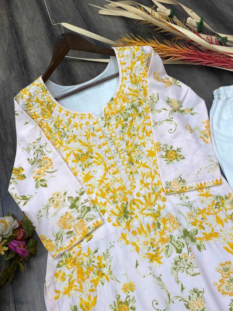 YNF RAYON RIN110 181 KURTIS WHOLESALE RAYON KURTIS WITH BOTTOM FANCY EMBROIDERED KURTIS MANUFACTURER