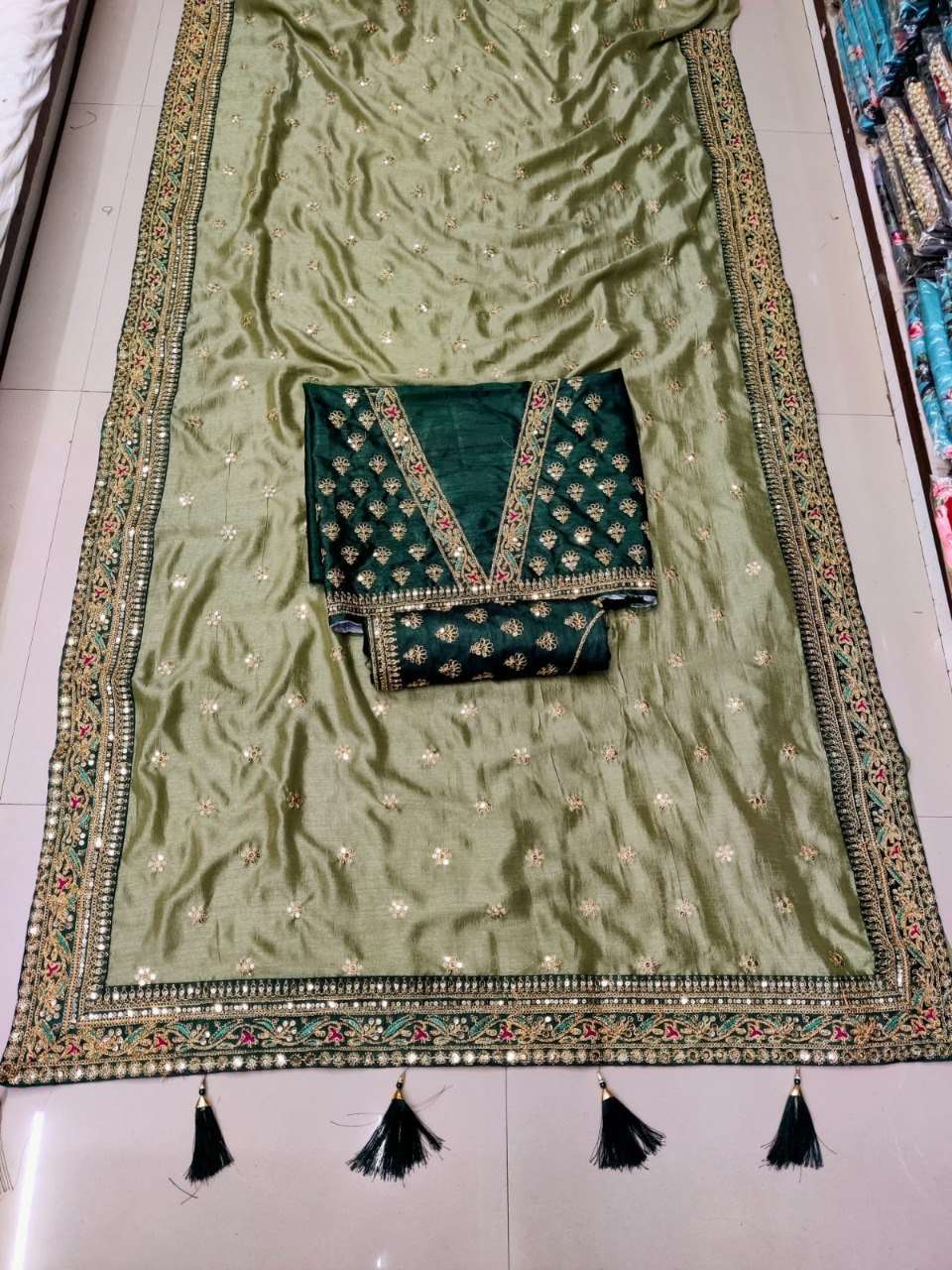 YNF VICHITRA SILK RIN134 71 SAREES WHOLESALE DESIGNER SEQUENCE HEAVY WORK DIWALI COLLECTION KARWA CHAUTH SAREES MANUFACTURER