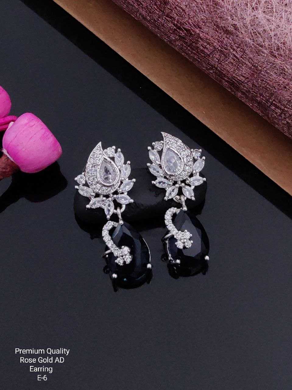 YNF BRASS KESH193 ROR46 WOMENS JEWELLERY WHOLESALE FANCY EARRINGS AD DIAMOND EARRINGS MANUFACTURER