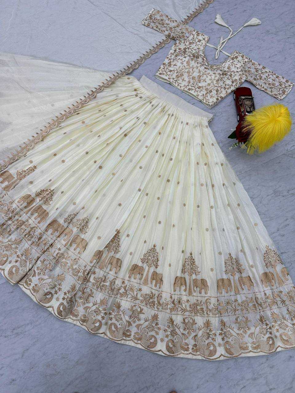 YNF CHINON KESH120 075 LEHENGAS WHOLESALE SILK TRADITIONAL EMBROIDERED LEHENGAS MANUFACTURER