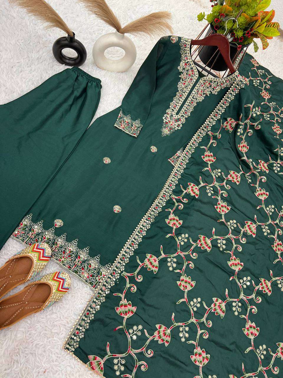 YNF CHINON SILK KESH124 824 SUITS & DRESSES WHOLESALE EMBROIDERY LADIES SILK WEDDING DIWALI COLLECTIONS SUITS MANUFACTURER