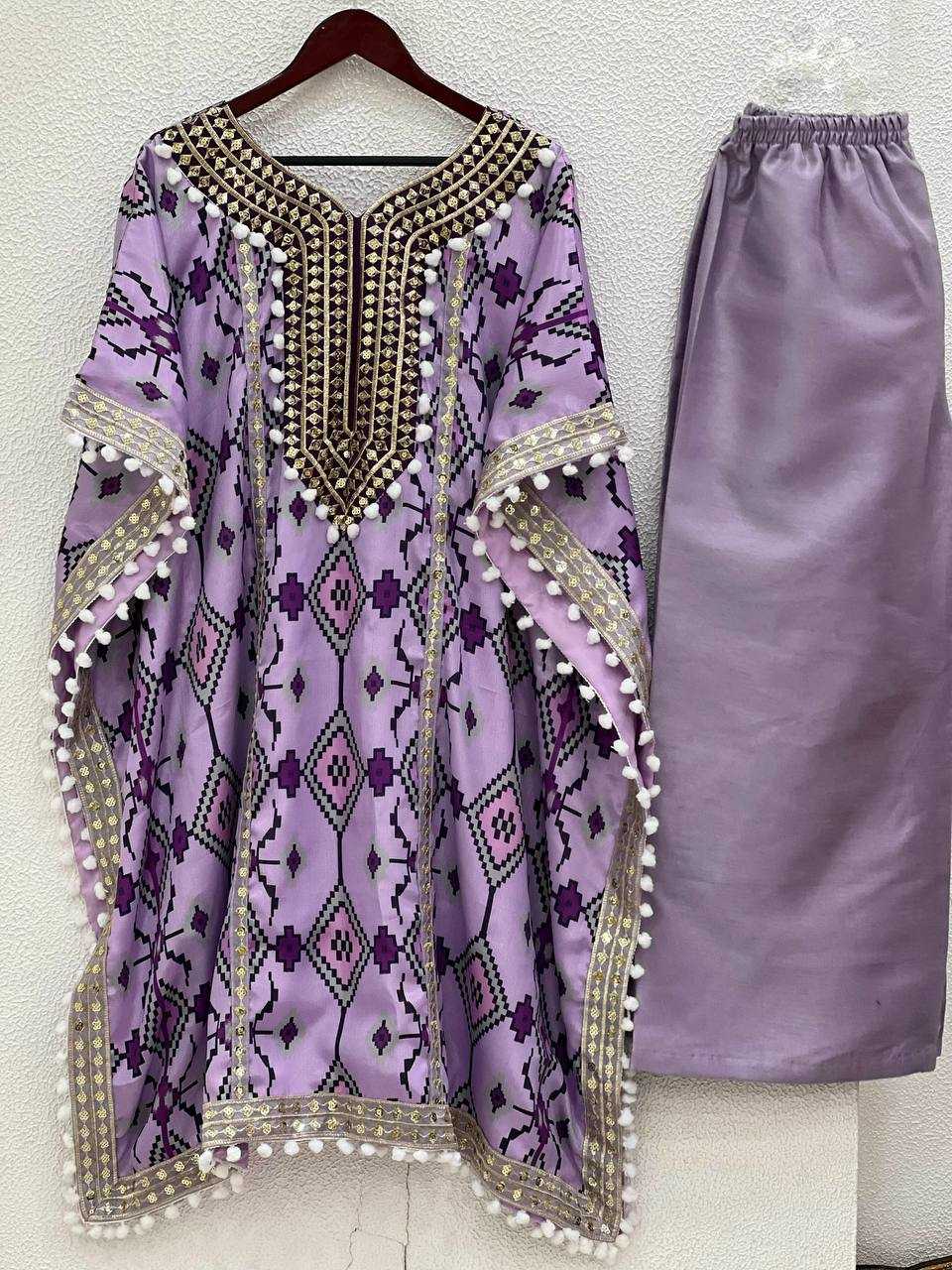 YNF CHINON SILK KESH128 395 ISLAMIC CLOTHING WHOLESALE KAFTAN MANUFACTURER