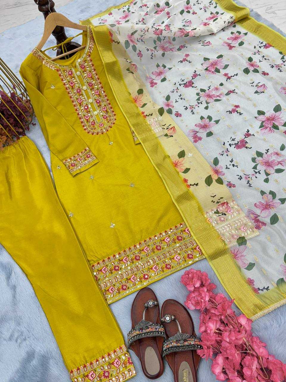 YNF CHINON SILK KESH141 164 SUITS & DRESSES WHOLESALE EMBROIDERY LADIES SILK PARTY WEAR WEDDING DIWALI COLLECTIONS SUITS MANUFACTURER