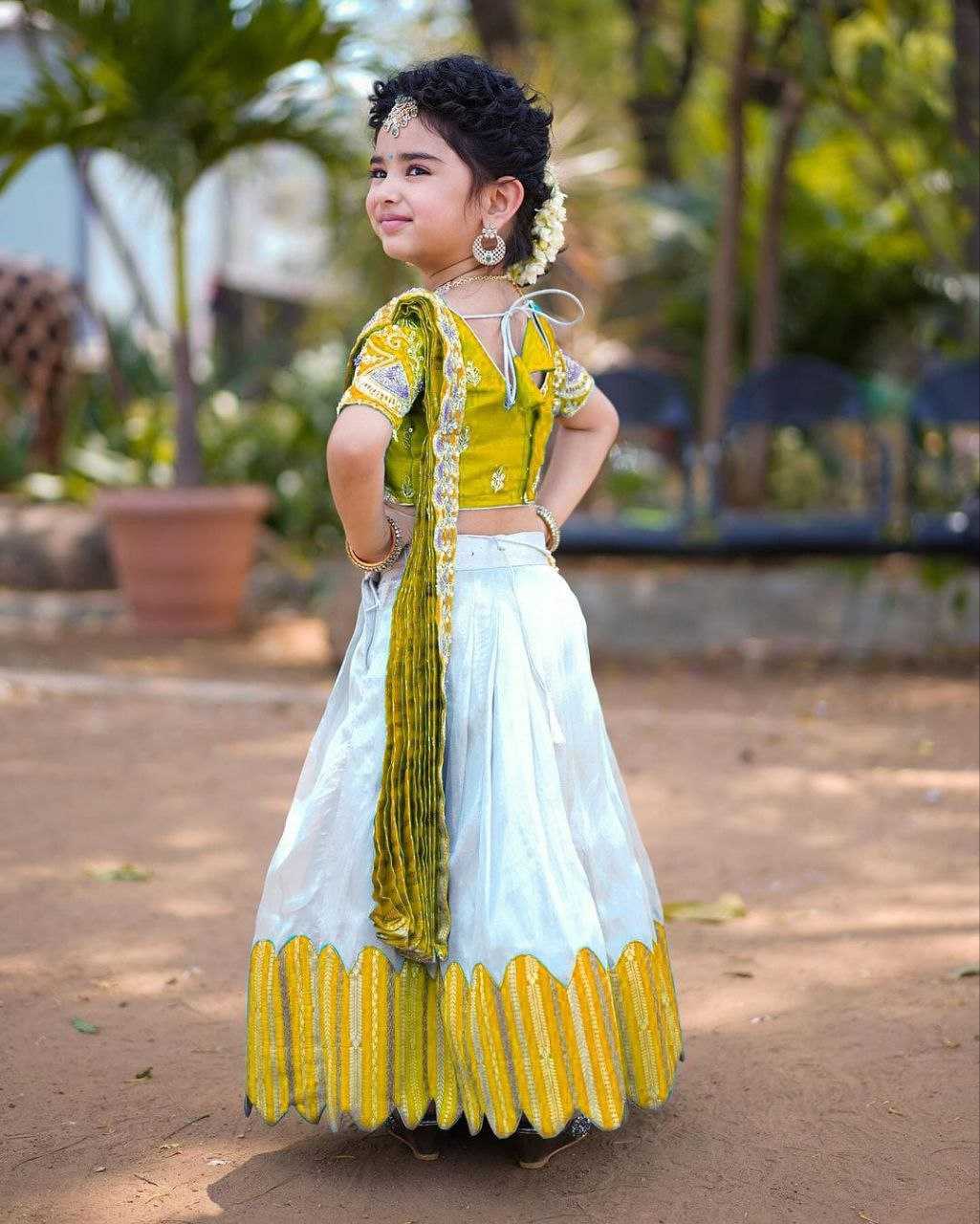 YNF CHINON SILK KESH168 MNT24 KIDS WEAE WHOLESALE KIDS LEHENGA KIDS ETHNIC WEAR KIDS TRADITIONAL OUTFITS KIDS FESTIVE WEAR MANUFACTURER