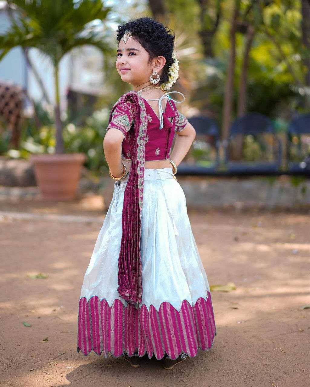 YNF CHINON SILK KESH168 MNT24 KIDS WEAE WHOLESALE KIDS LEHENGA KIDS ETHNIC WEAR KIDS TRADITIONAL OUTFITS KIDS FESTIVE WEAR MANUFACTURER