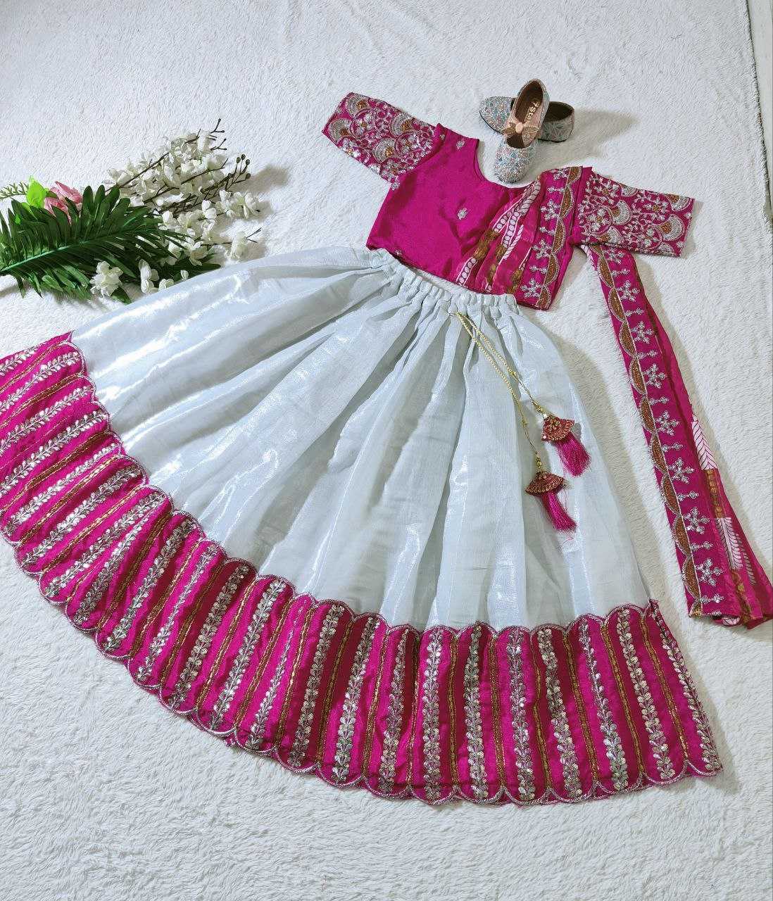 YNF CHINON SILK KESH168 MNT24 KIDS WEAE WHOLESALE KIDS LEHENGA KIDS ETHNIC WEAR KIDS TRADITIONAL OUTFITS KIDS FESTIVE WEAR MANUFACTURER