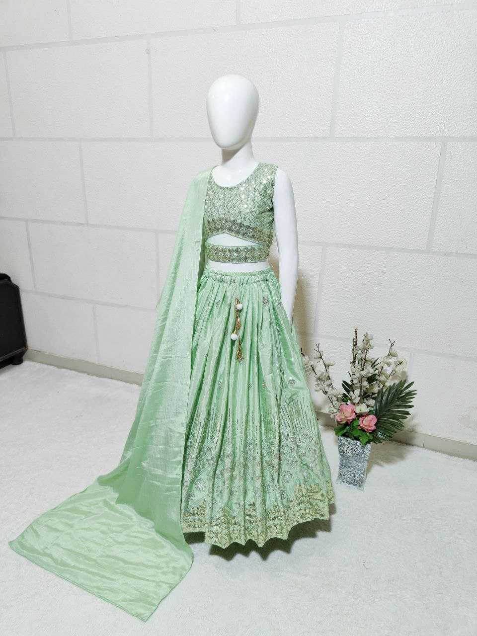 YNF CHINON SILK KESH168 MNT33 KIDS WEAR WHOLESALE KIDS LEHENGA KIDS TRADITIONAL OUTFITS KIDS LEHENGA CHOLI KIDS FESTIVE WEAR KIDS WEDDING OUTFITS MANUFACTURER