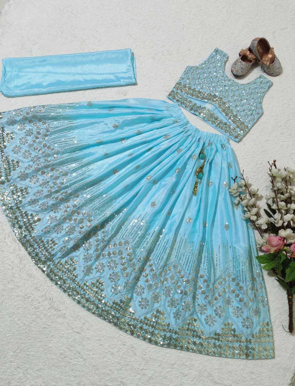 YNF CHINON SILK KESH168 MNT33 KIDS WEAR WHOLESALE KIDS LEHENGA KIDS TRADITIONAL OUTFITS KIDS LEHENGA CHOLI KIDS FESTIVE WEAR KIDS WEDDING OUTFITS MANUFACTURER