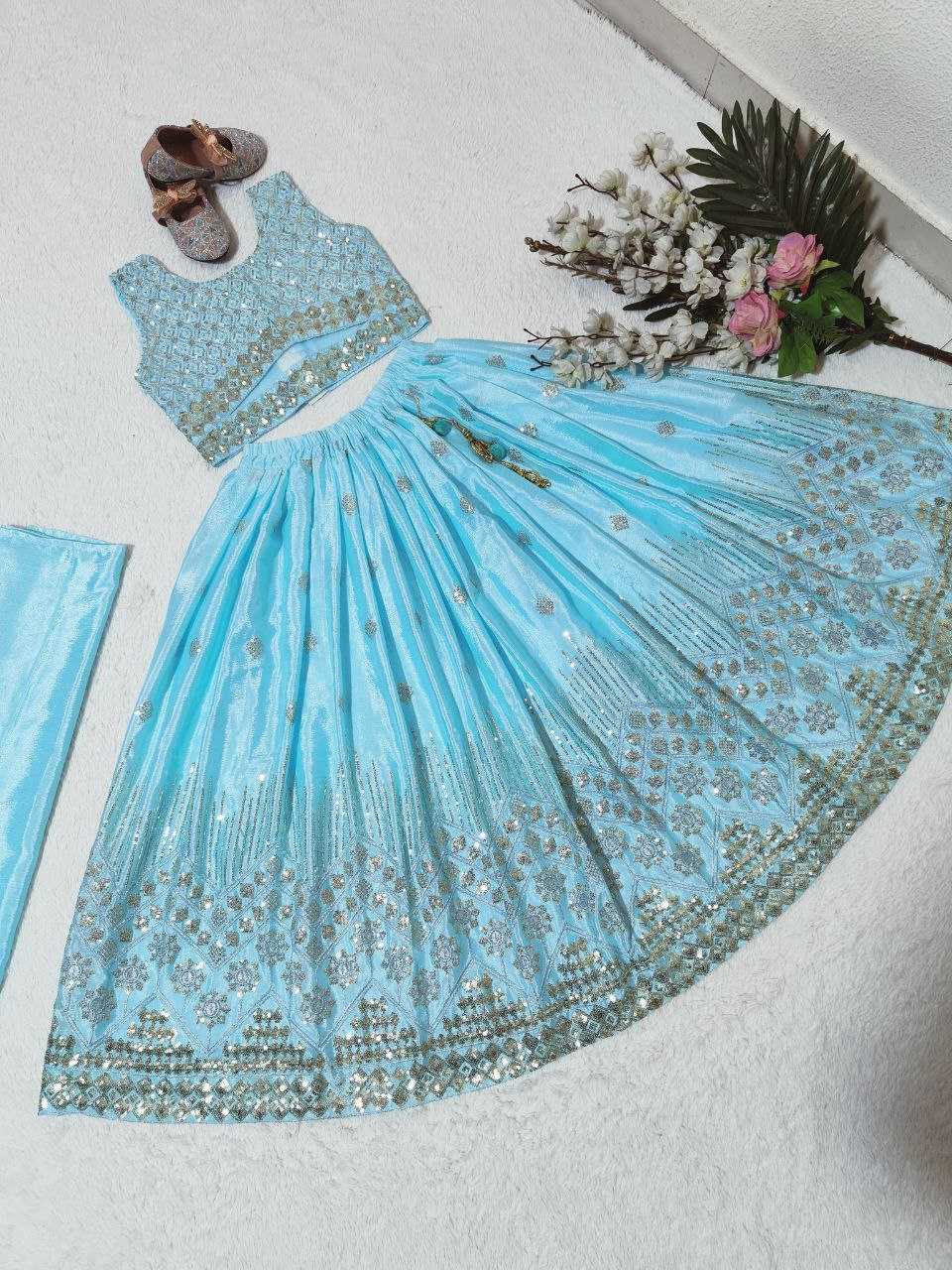 YNF CHINON SILK KESH168 MNT33 KIDS WEAR WHOLESALE KIDS LEHENGA KIDS TRADITIONAL OUTFITS KIDS LEHENGA CHOLI KIDS FESTIVE WEAR KIDS WEDDING OUTFITS MANUFACTURER