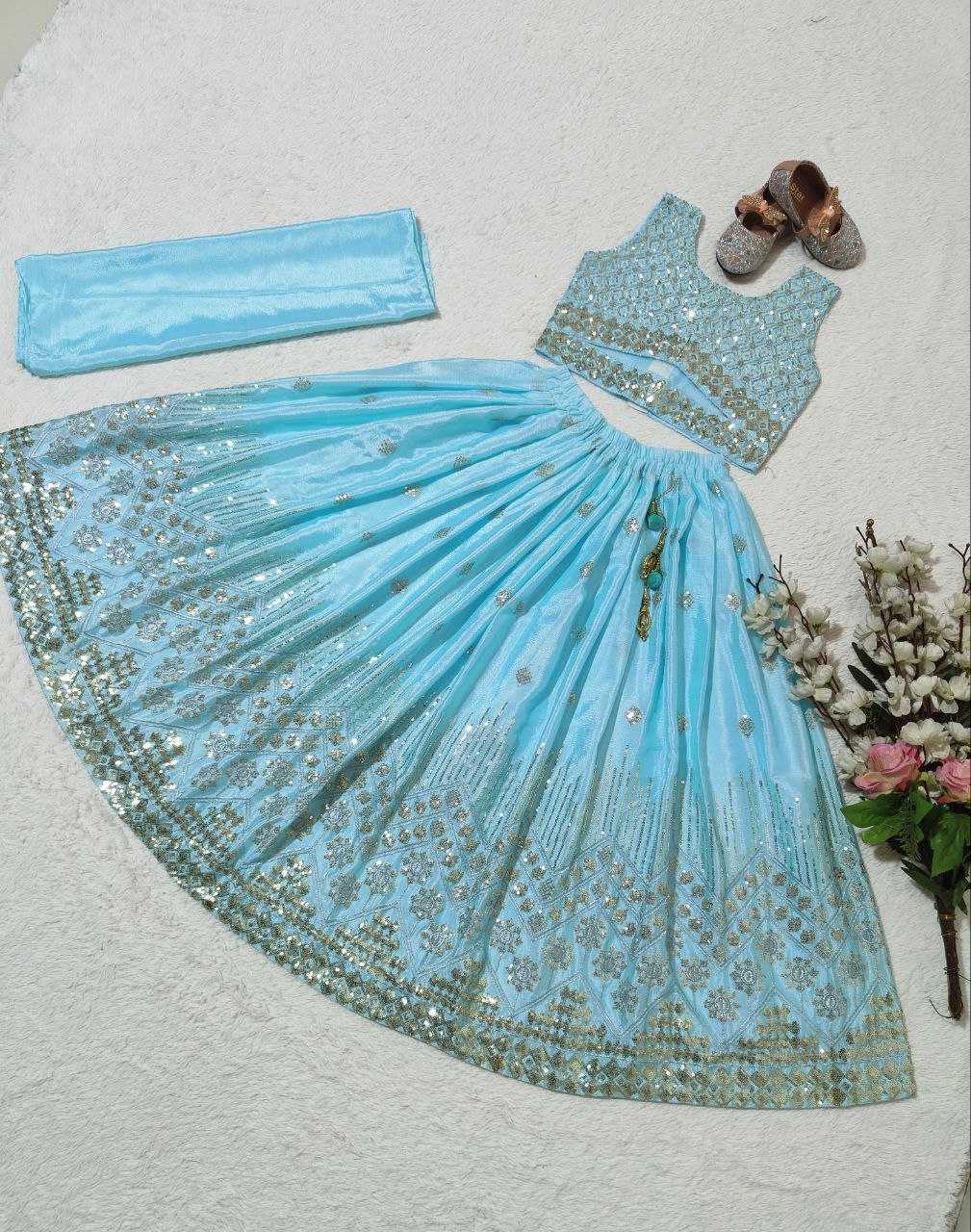 YNF CHINON SILK KESH168 MNT33 KIDS WEAR WHOLESALE KIDS LEHENGA KIDS TRADITIONAL OUTFITS KIDS LEHENGA CHOLI KIDS FESTIVE WEAR KIDS WEDDING OUTFITS MANUFACTURER