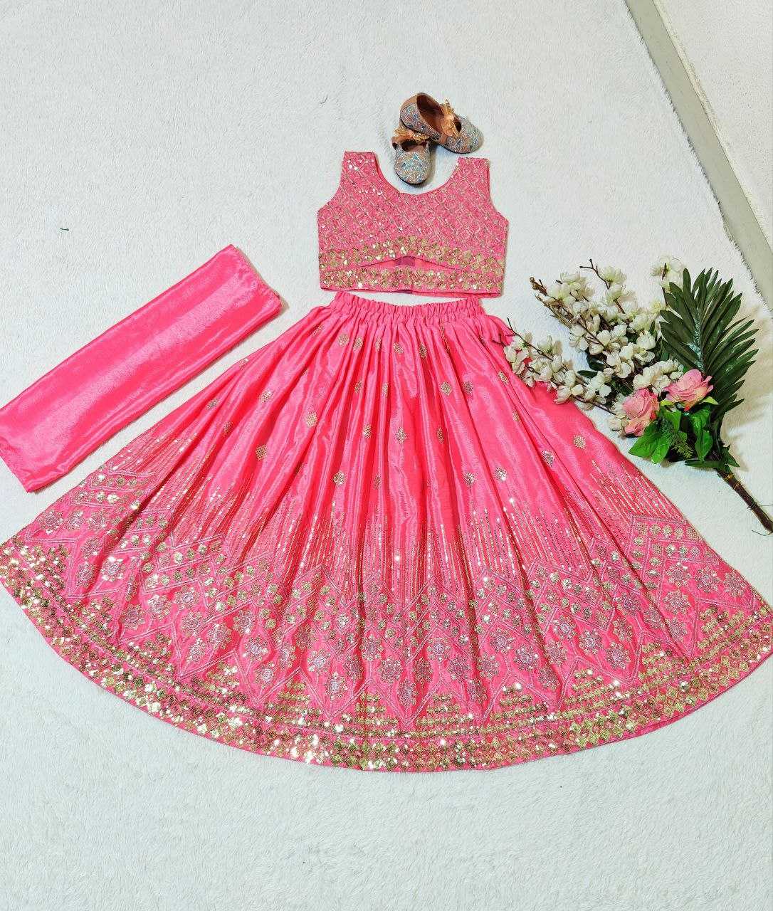 YNF CHINON SILK KESH168 MNT33 KIDS WEAR WHOLESALE KIDS LEHENGA KIDS TRADITIONAL OUTFITS KIDS LEHENGA CHOLI KIDS FESTIVE WEAR KIDS WEDDING OUTFITS MANUFACTURER