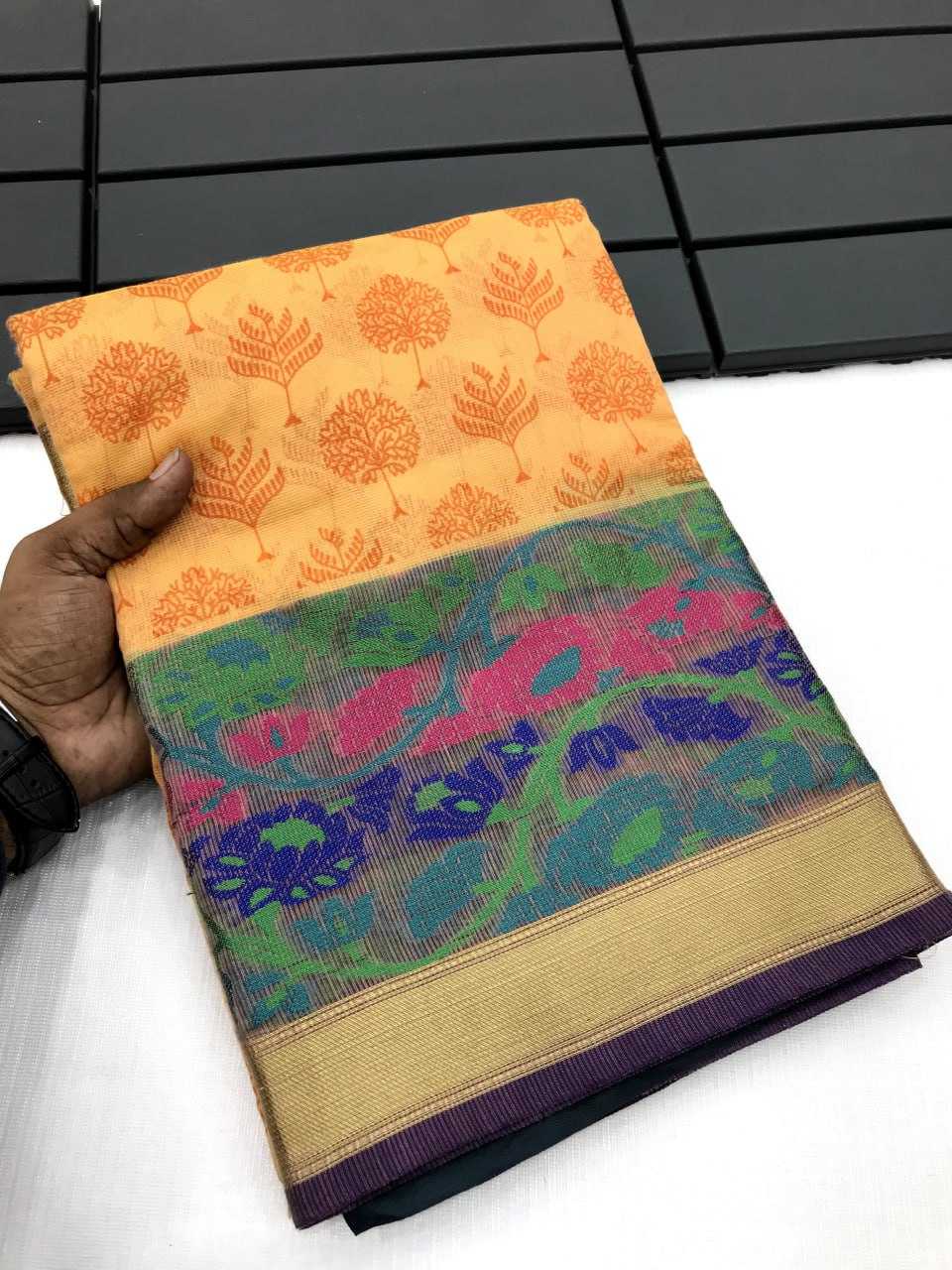 YNF COTTON KESH167 VAARI SAREES WHOLESALE PRINTED COTTON LINEN LADIES SAREES MANUFACTURER