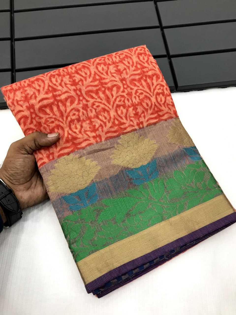 YNF COTTON KESH167 VAARI SAREES WHOLESALE PRINTED COTTON LINEN LADIES SAREES MANUFACTURER