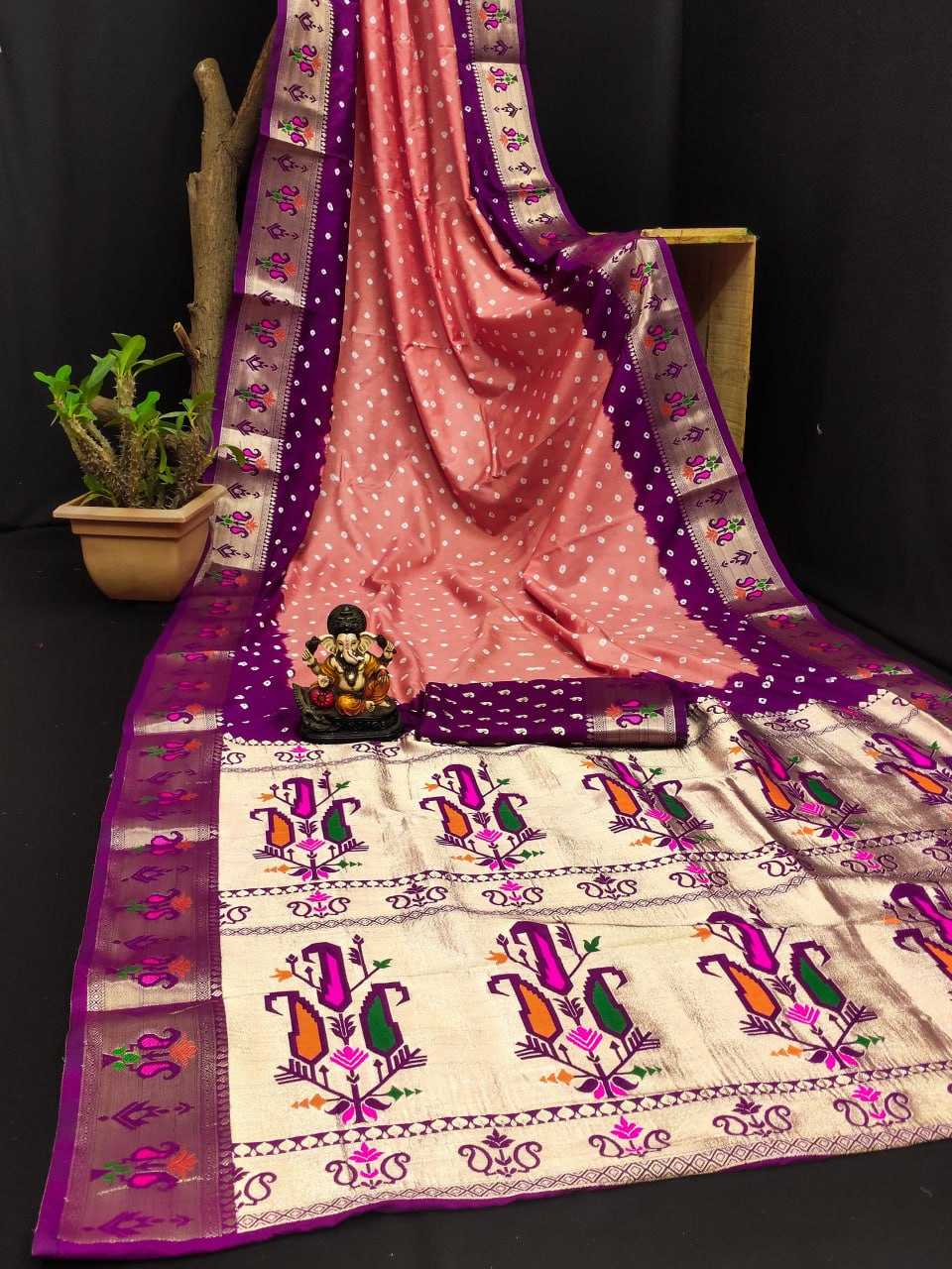 YNF DOLA SILK RIN183 CHANDNI SILK SAREES WHOLESALE DOLA SILK SOFT SILK TRADITONAL PAITHANI SILK SAREES MANUFACTURER