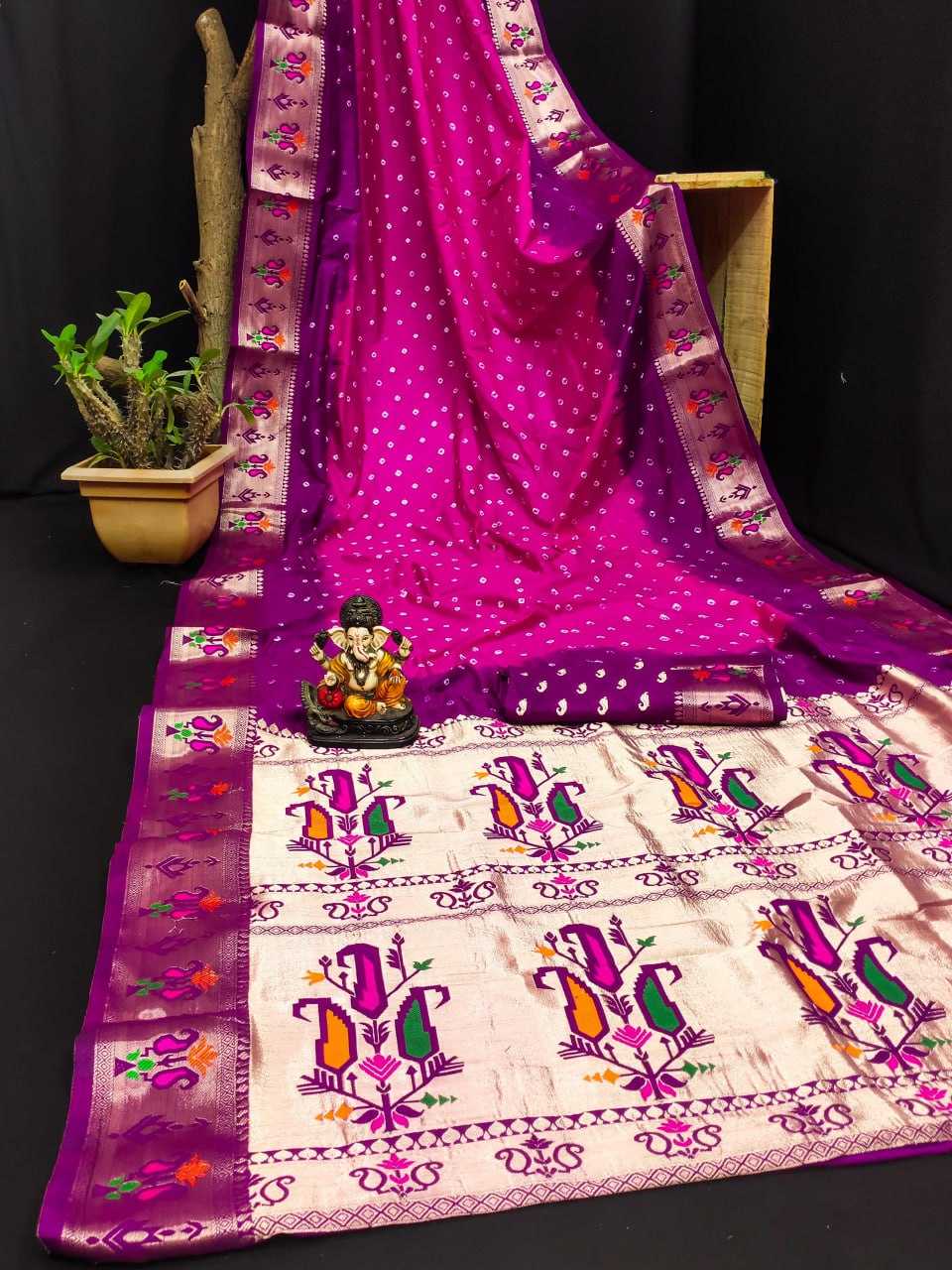 YNF DOLA SILK RIN183 CHANDNI SILK SAREES WHOLESALE DOLA SILK SOFT SILK TRADITONAL PAITHANI SILK SAREES MANUFACTURER