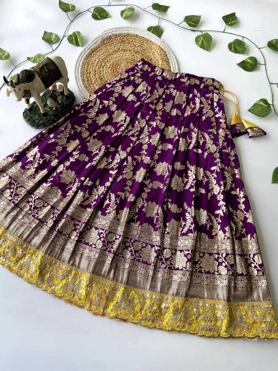 YNF DOLA SILK RIN192 8041 KIDS LEHENGAS WHOLESALE KIDS LEHENGAS MANUFACTURER