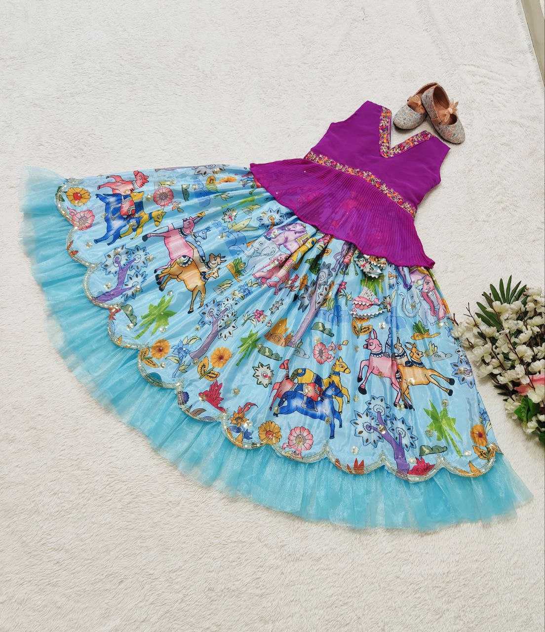 YNF FAUX GEORGETTE KESH168 MNT08 KIDS WEAR WHOLESALE KIDS LEHENGA KIDS ETHNIC WEAR KIDS TRADITIONAL OUTFITS KIDS FESTIVE WEAR KIDS DIWALI CLOTHES MANUFACTURER