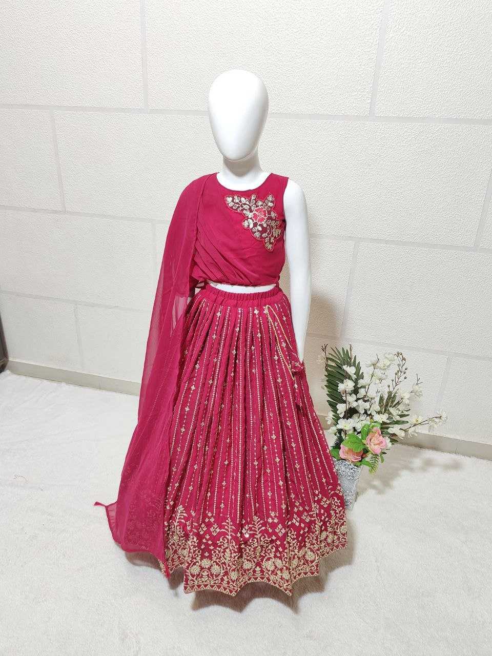 YNF FAUX GEORGETTE KESH168 MNT27 KIDS WEAE WHOLESALE  KIDS LEHENGA KIDS ETHNIC WEAR KIDS TRADITIONAL OUTFITS KIDS FESTIVE WEAR KIDS WEDDING OUTFITS MANUFACTURER