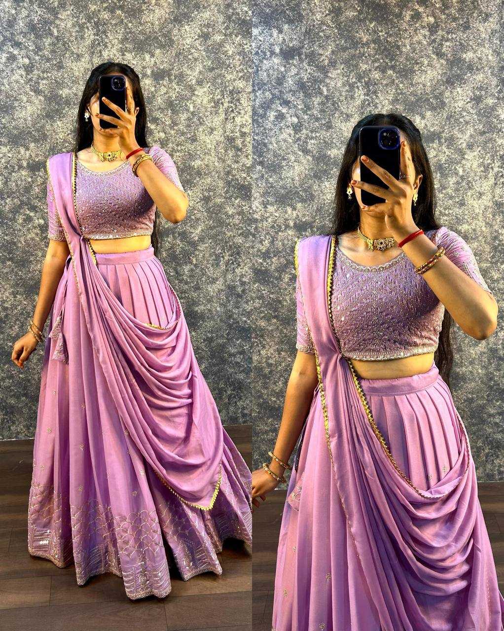 YNF FAUX GEORGETTE RIN102 RCBA13 LEHENGAS WHOLESALE  FANCY TRADITIONAL EMBROIDERED LEHENGAS MANUFACTURER