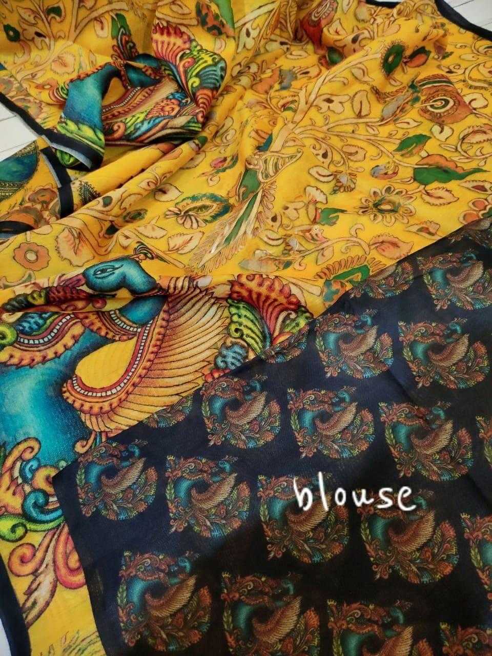 YNF LINEN KESH101 ANT128 SAREES WHOLESALE PRINTED LADIES KALAMKARI SAREES MANUFACTURER