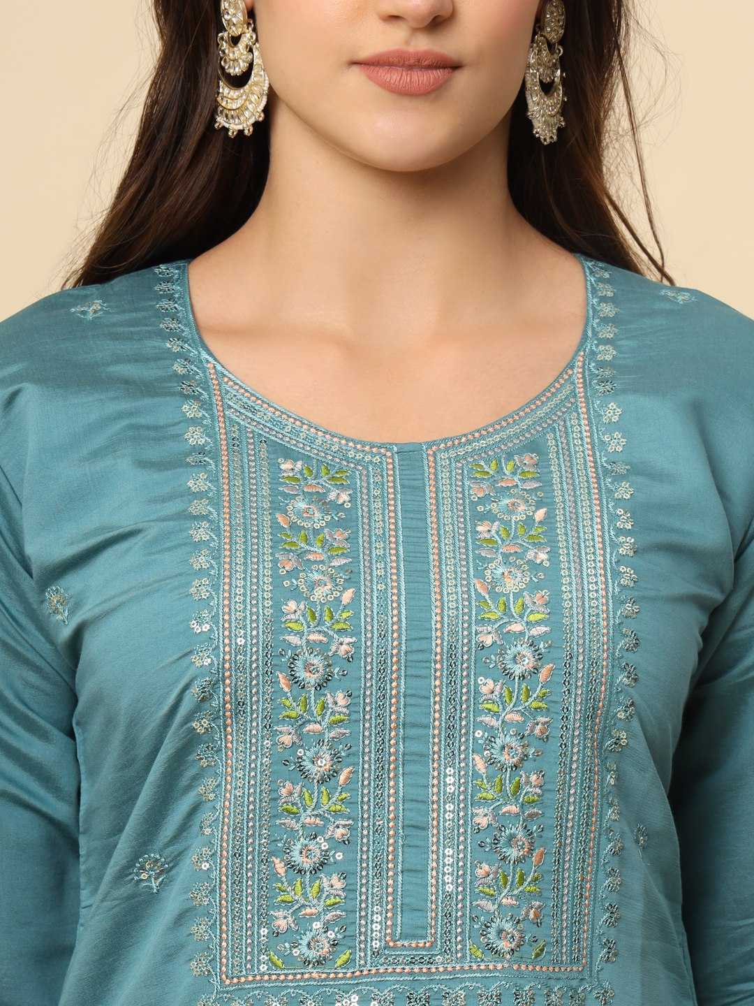 YNF MUSLIN SILK RIN188 Campa SUITS & DRESSES WHOLESALE EMBROIDERED LADIES SILK PARTY WEAR LONG KURTIS SUITS MANUFACTURER