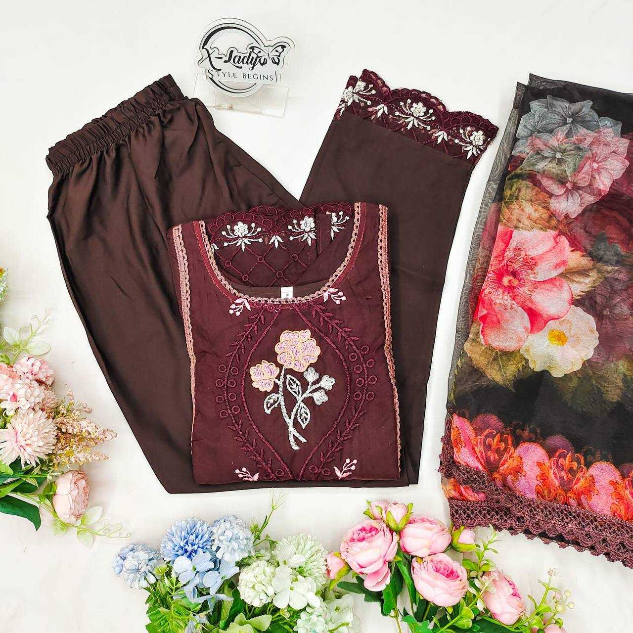 YNF ORGANZA KESH211 LDY37 SUITS & DRESSES ISLAMIC CLOTHING WHOLESALE LADIES PAKISTANI EMBROIDERY LONG KURTIS SUITS MANUFACTURER