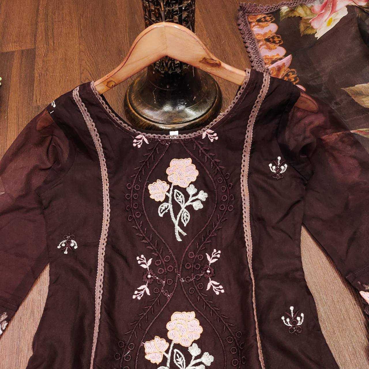 YNF ORGANZA KESH211 LDY37 SUITS & DRESSES ISLAMIC CLOTHING WHOLESALE LADIES PAKISTANI EMBROIDERY LONG KURTIS SUITS MANUFACTURER