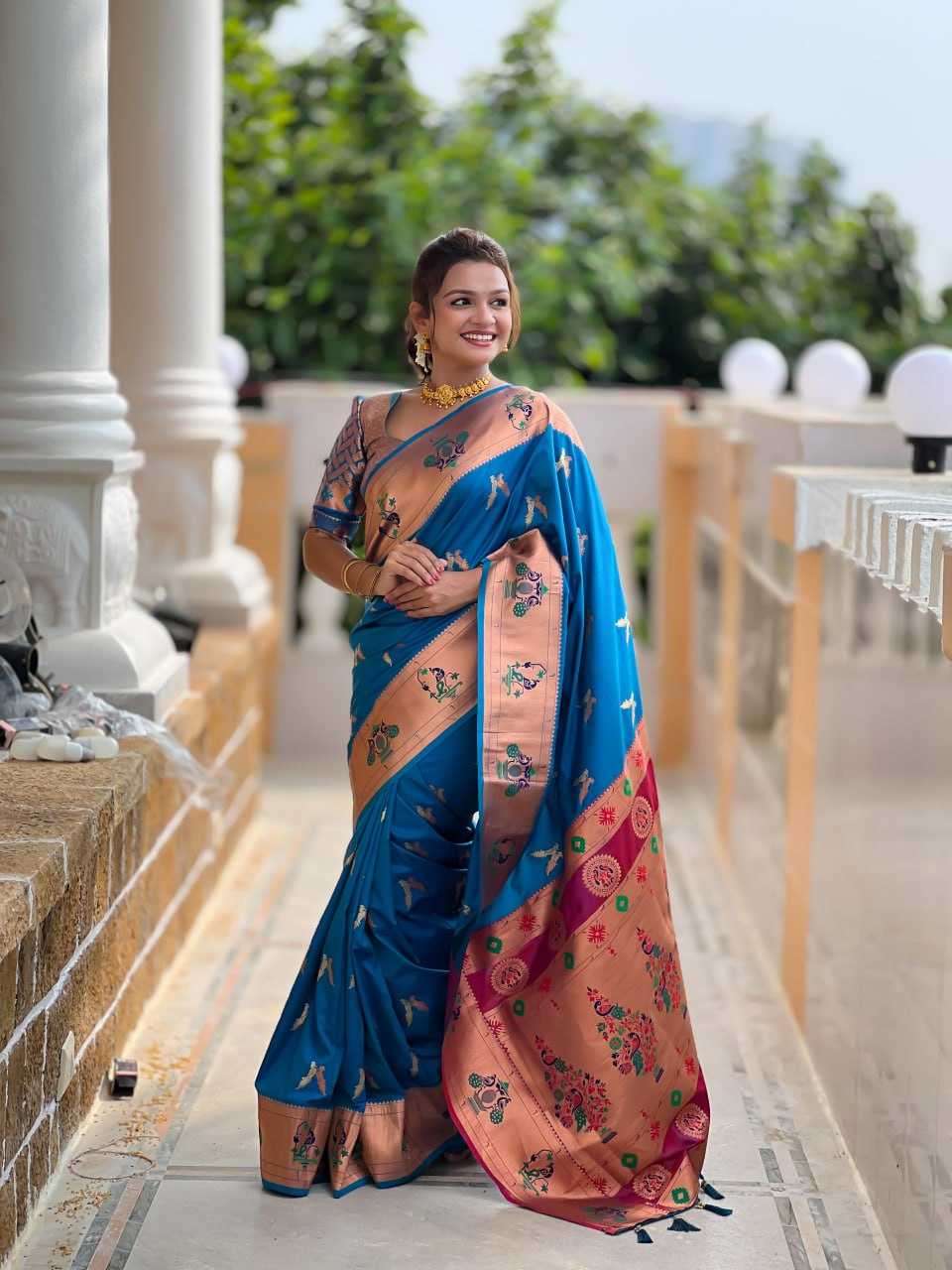 YNF PAITAHNI SILK RIN150  Love Bird SILK SAREES WHOLESALE PAITHANI SOFT SILK TRADITIONAL SILK PURE ZARI SILK SAREES MANUFACTURER