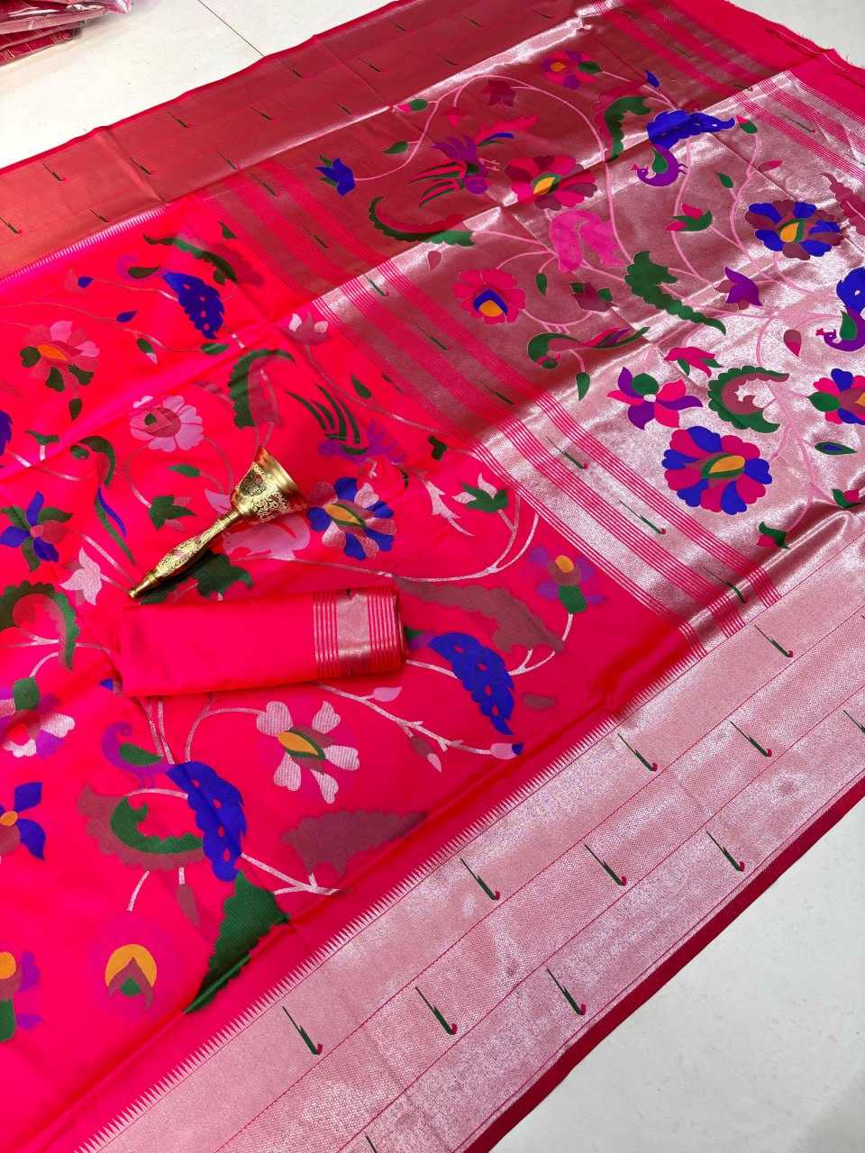 YNF PAITHANI SILK RIN193 APN20 SILK SAREES WHOLESALE PAITHANI SILK TRADITIONAL SOFT SILK PRINTED SILK SAREES MANUFACTURER