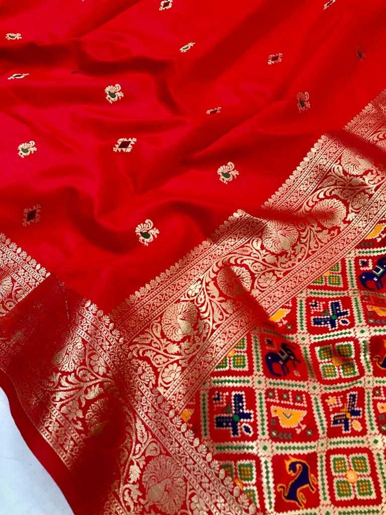 YNF PATOLA SILK KESH182 SELTOS SILK SAREES WHOLESALE SOFT SILK TRADITIONAL SILK PATOLA KANCHIPURAM SILK PURE SILK SAREES WITH GOLD BORDER MANUFACTURER