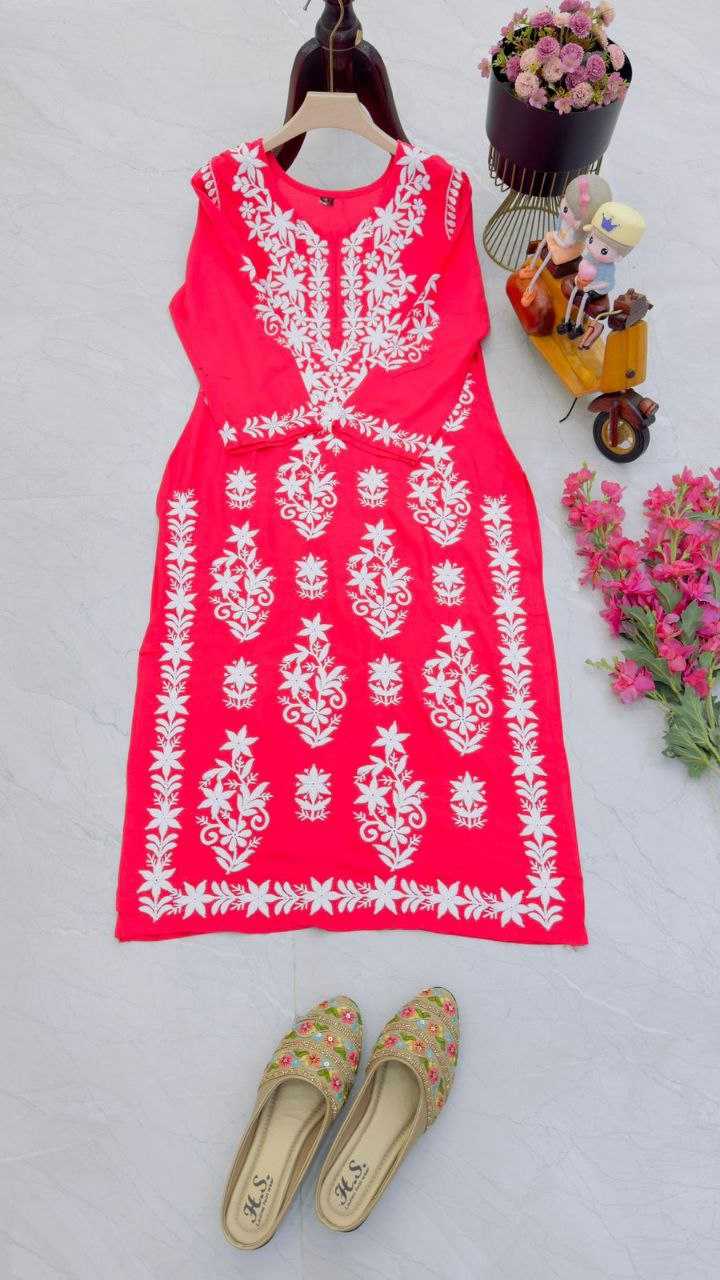 YNF RAYON KESH158 10104B KURTIS WHOLESALE WORKWEAR ETHIC LONG RAYON FANCY EMBROIDERED KURTIS MANUFACTURER