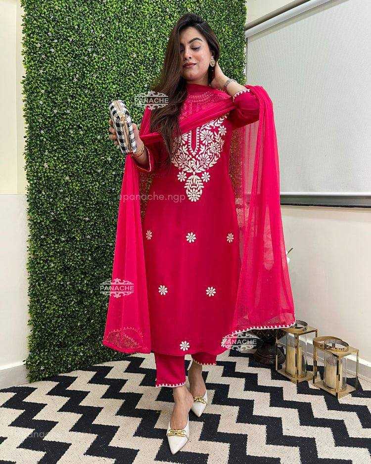 YNF RAYON KESH211 LDY22 SUITS & DRESSES WHOLESALE LADIES EMBROIDERED PARTY WEAR SUITS MANUFACTURER