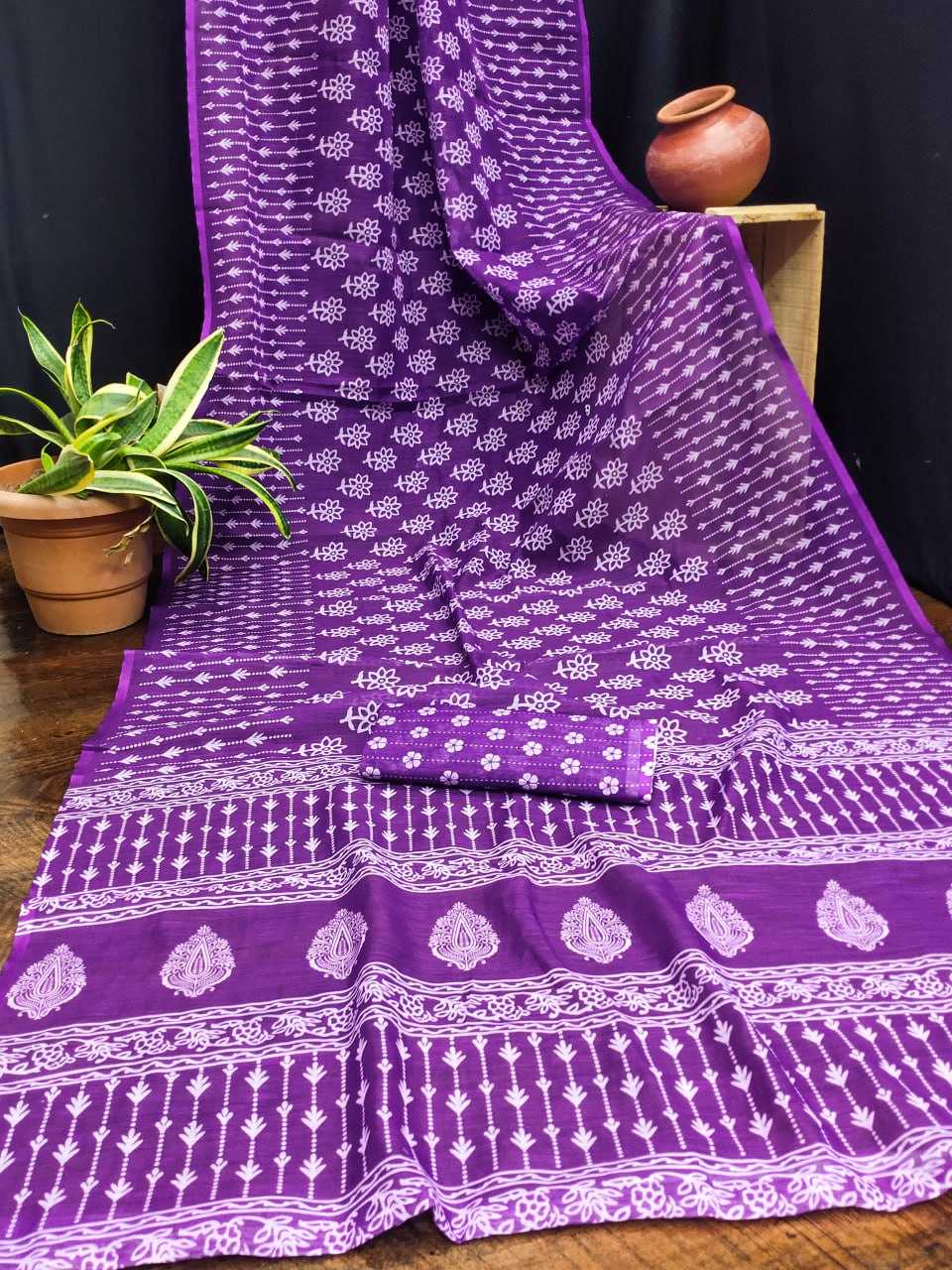 YNF SILK COTTON RIN145 ASEEM SAREES WHOLESALE PRINTED COTTON LINEN LADIES BATIK SAREES MANUFACTURER