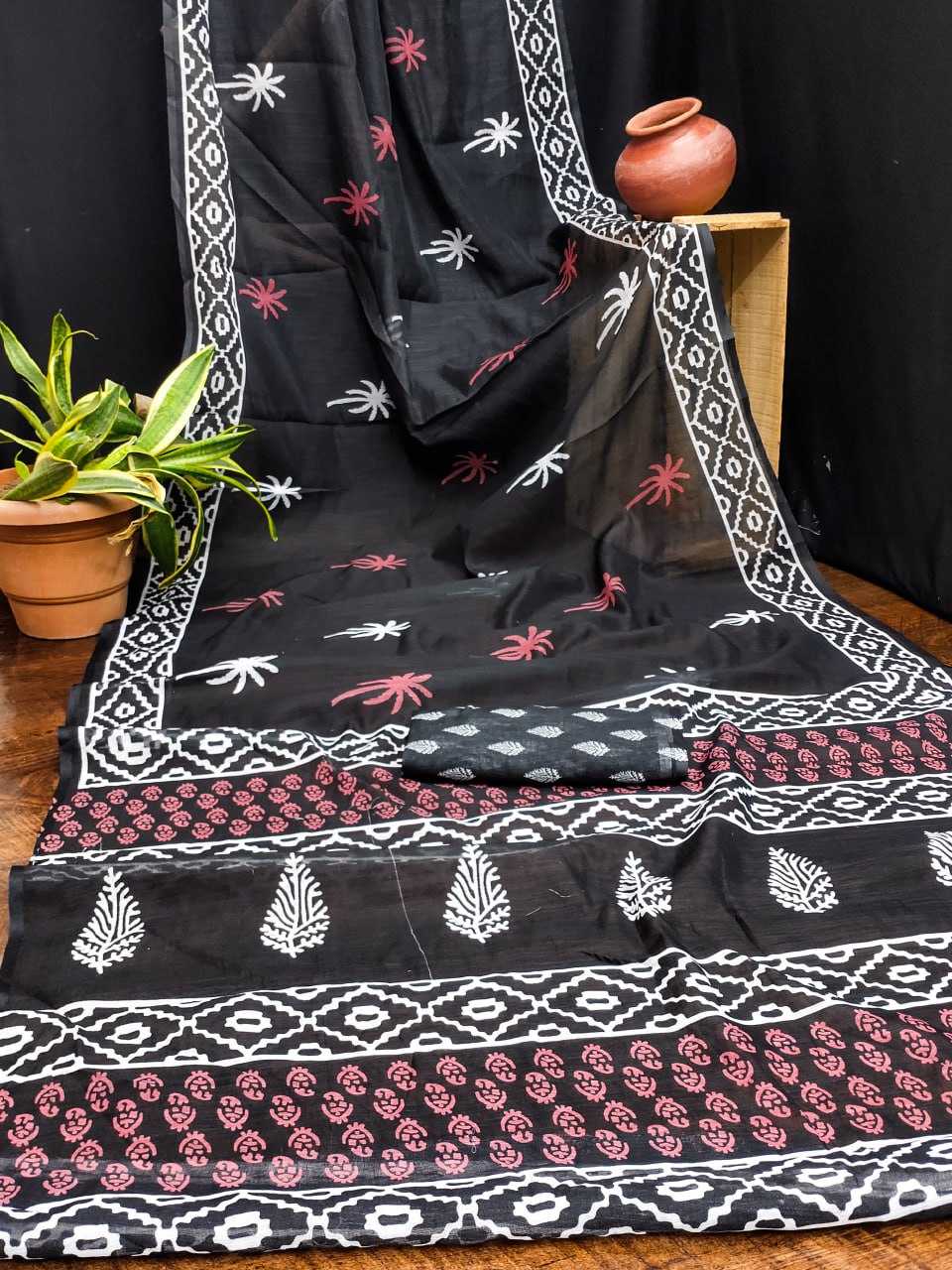 YNF SILK COTTON RIN145 ASEEM SAREES WHOLESALE PRINTED COTTON LINEN LADIES BATIK SAREES MANUFACTURER