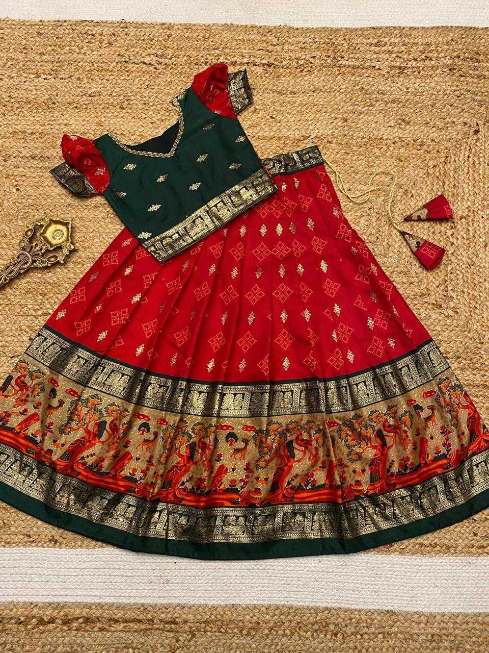 YNF SOFT DOLA RIN192 8005 KIDS WEAR WHOLESALE KIDS LEHENGAS KIDS ETHNIC KIDS TRADITIONAL OUTFITS KIDS NAVRATRI OUTFITS MANUFACTURER