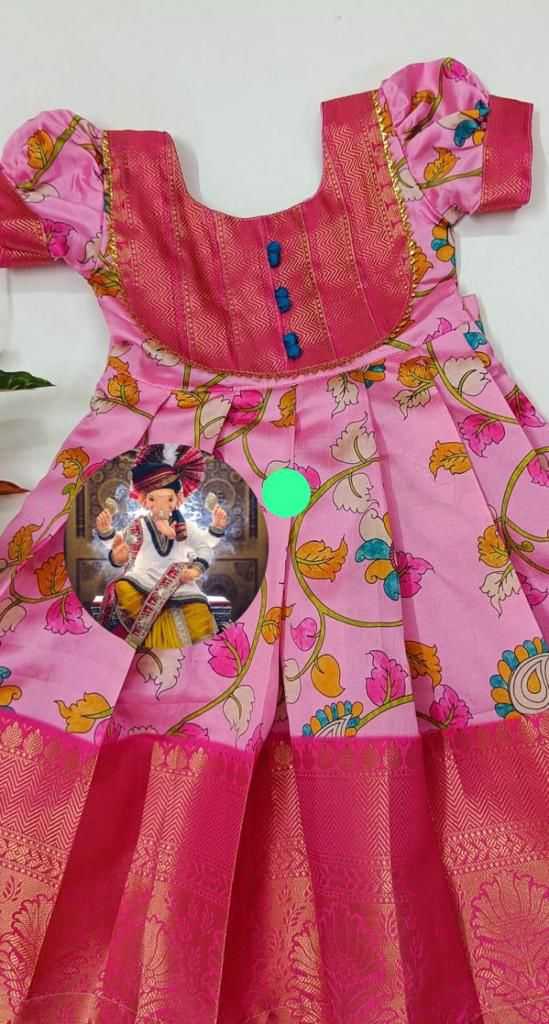 YNF TUSSAR SILK RIN115 7891 KIDS WEAR WHOLESALE KIDS GOWNS KIDS ETHNIC WEAR KIDS TRADITIONAL OUTFITS KIDS ETHNIC GOWNS MANUFACTURER