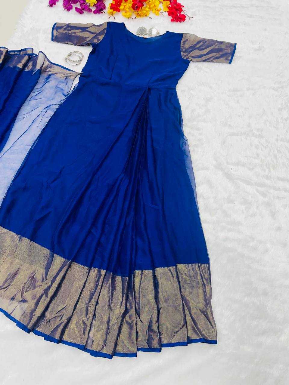 YNF BLOOMING KESH224 190 SAREES GOWNS WHOLESALE SIMPLE LONG SAREES GOWNS MANUFACTURER