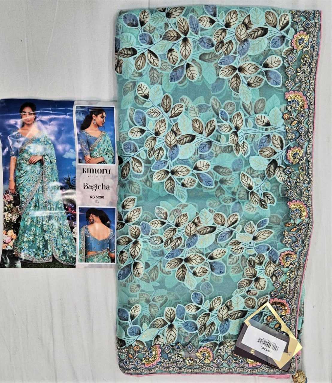 YNF BRASS KESH113 Bagicha CLOTHING BRANDS WHOLESALE KIMORA SAREES MANUFACTURER