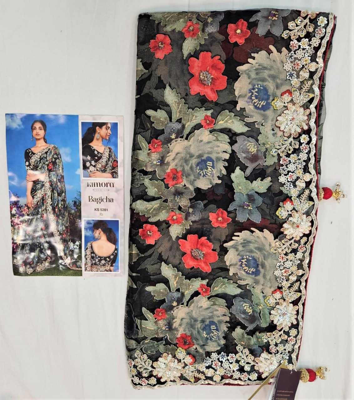 YNF BRASS KESH113 Bagicha CLOTHING BRANDS WHOLESALE KIMORA SAREES MANUFACTURER