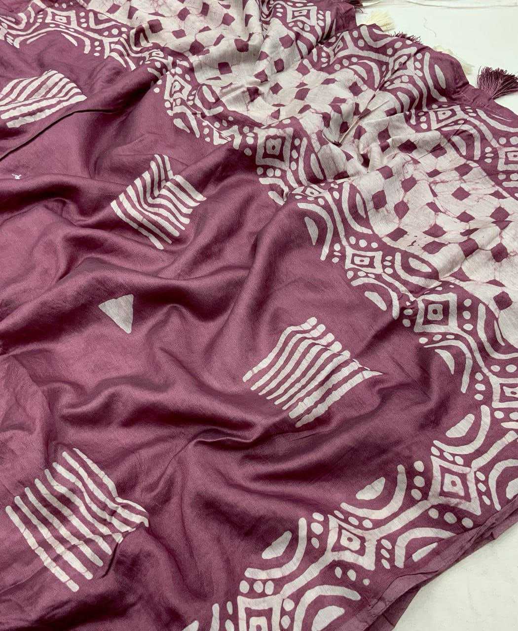 YNF CHANDERI COTTON KESH118 166 SAREES WHOLESALE PRINTED COTON LINEN CHANDERI BATIK SAREES MANUFACTURER