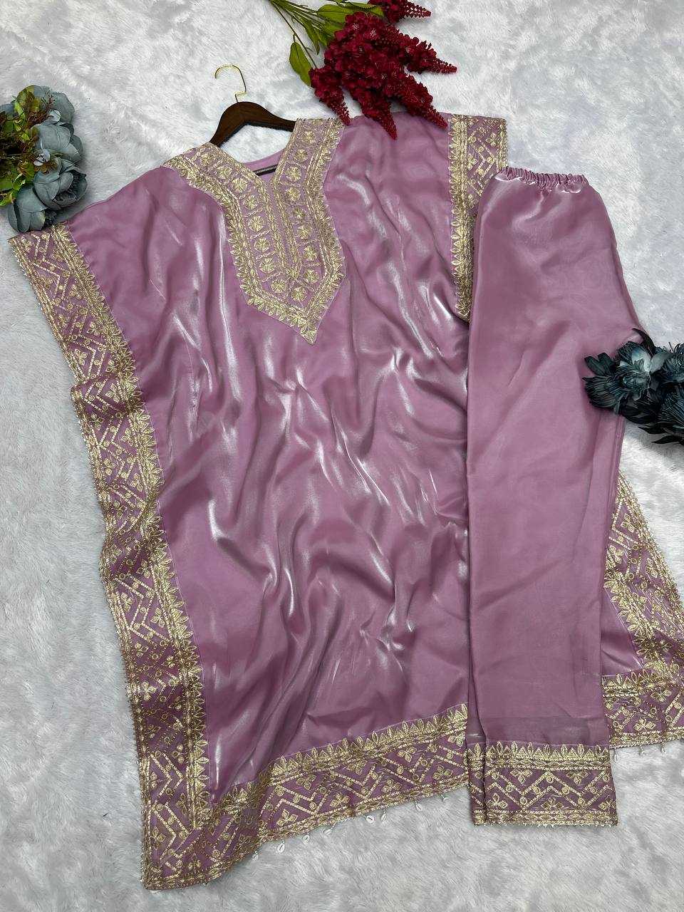 YNF CHINON SILK KESH228 565 KURTIS WHOLESALE EMBROIDERED KAFTAN SILK KURTIS MANUFACTURER