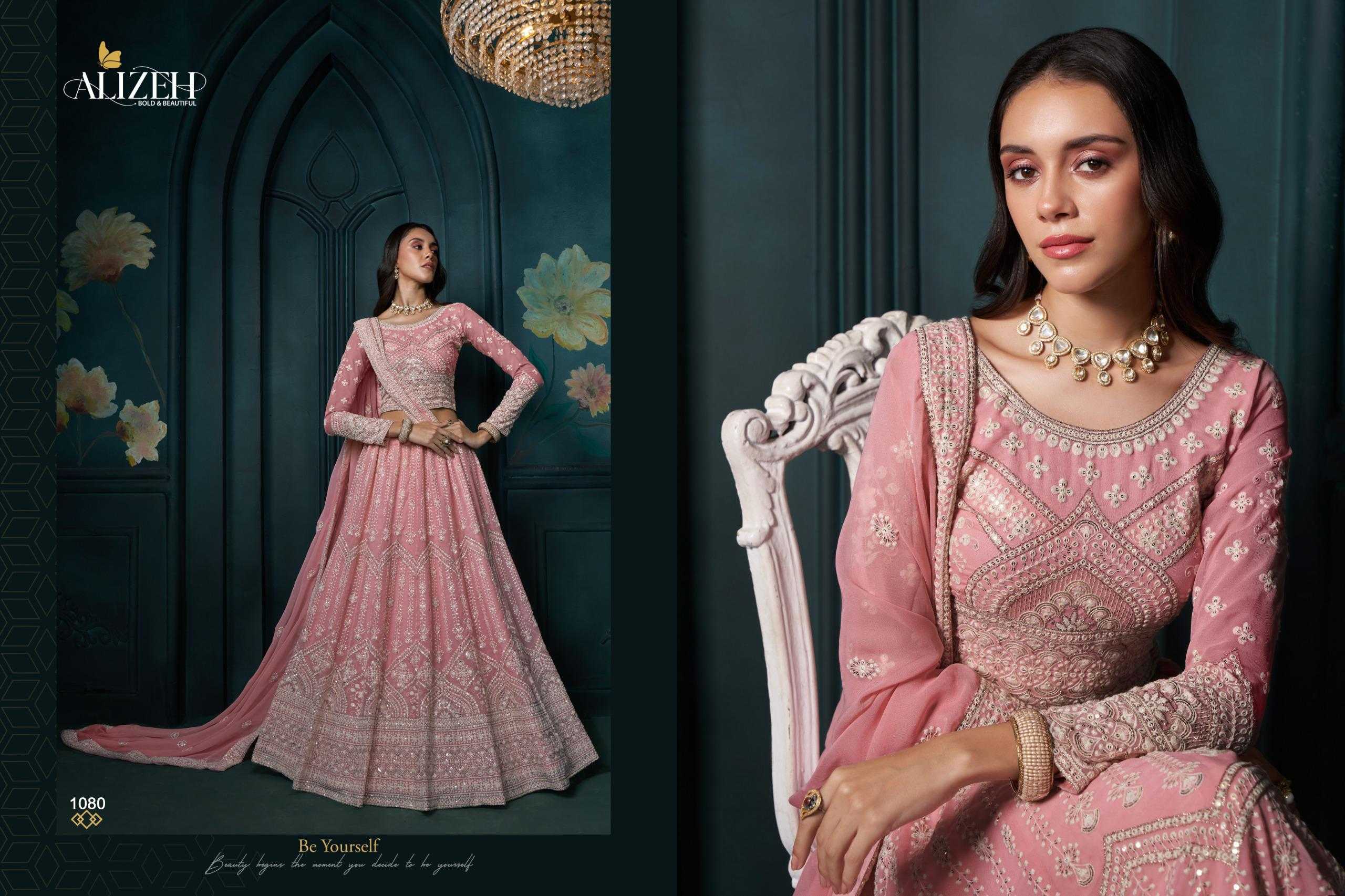 YNF HEAVY SILK KESH235 AFFAIR VOL-3 CLOTHING BRANDS WHOLESALE ALIZEH OFFICIAL LEHENGA MANUFACTURER