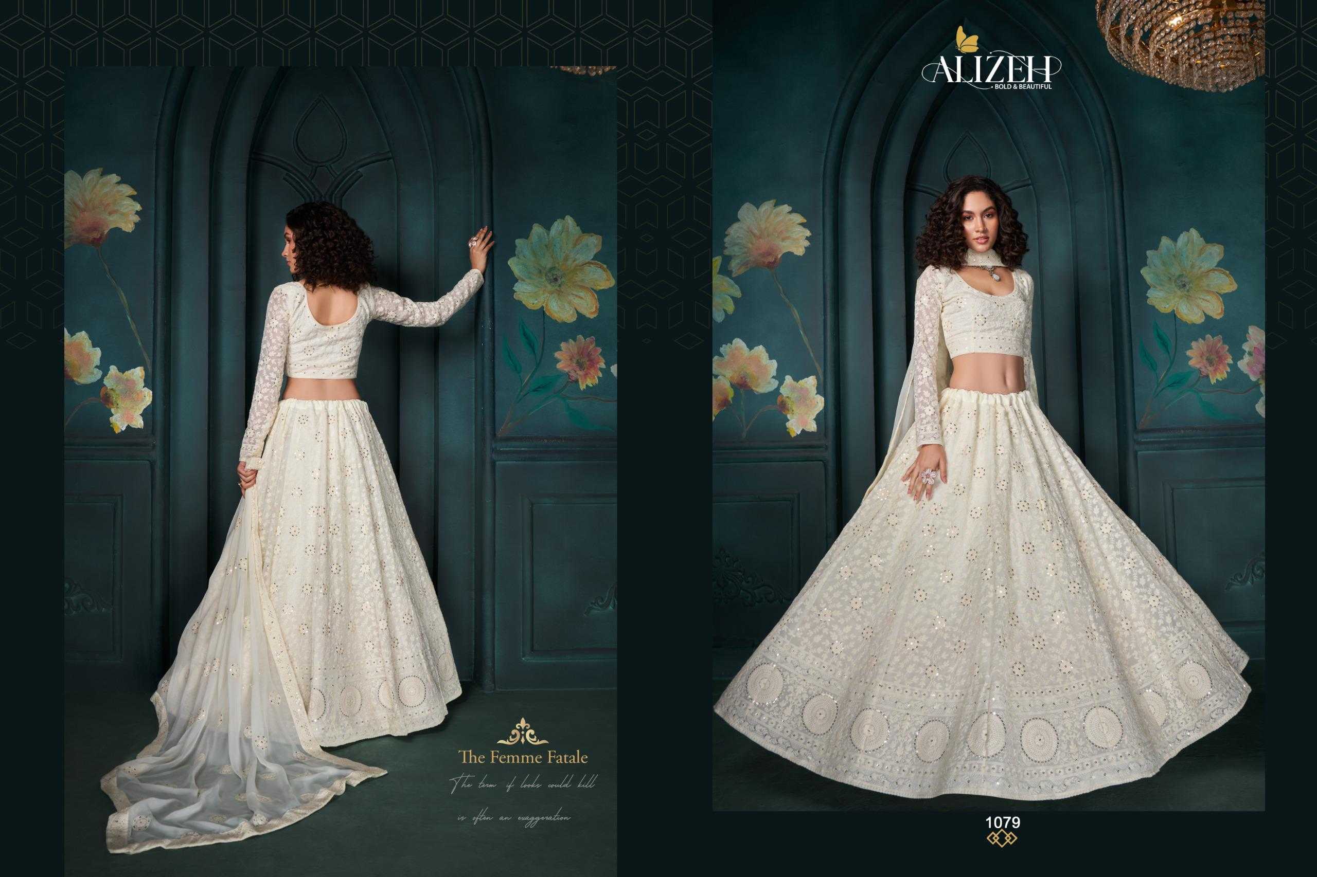 YNF HEAVY SILK KESH235 AFFAIR VOL-3 CLOTHING BRANDS WHOLESALE ALIZEH OFFICIAL LEHENGA MANUFACTURER