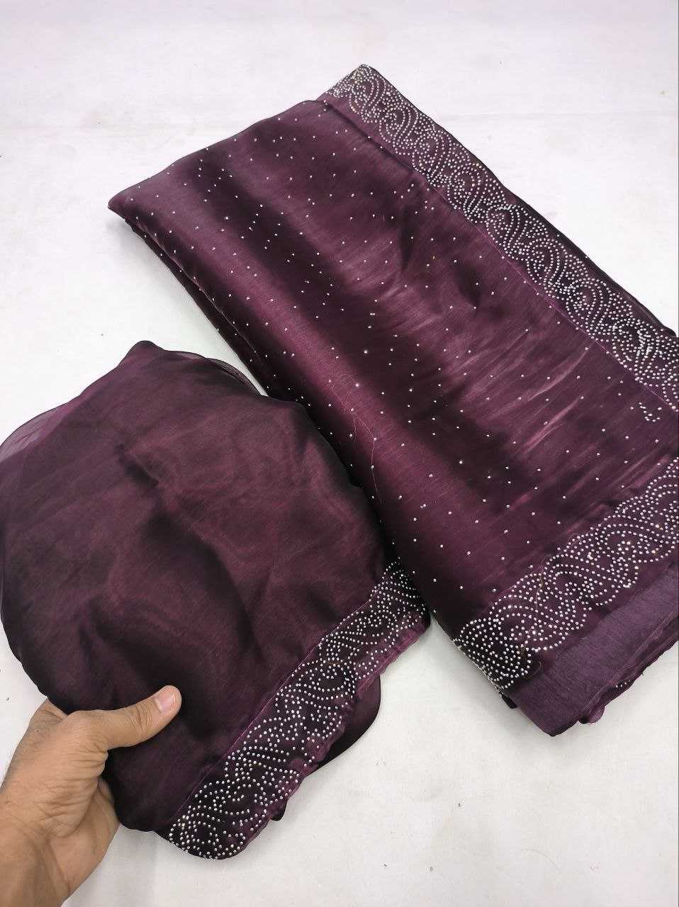 YNF JIMMY CHOO KESH188 9119 SAREES WHOLESALE JIMMY CHOO FANCY CUTWORK SWAROVSHI SAREES MANUFACTURER