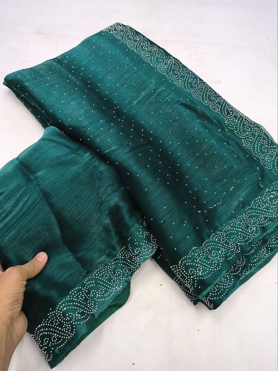 YNF JIMMY CHOO KESH188 9119 SAREES WHOLESALE JIMMY CHOO FANCY CUTWORK SWAROVSHI SAREES MANUFACTURER